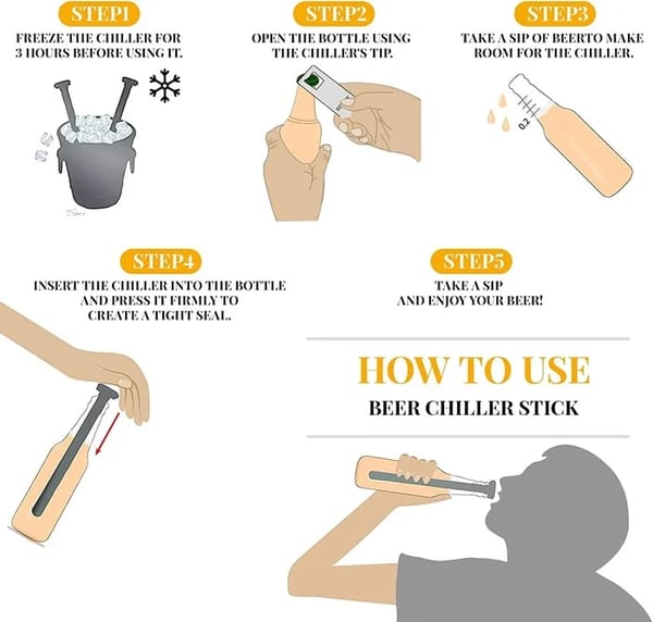 BierWand™ - Stainless Steel Beer Chiller Stick for Cool Brews