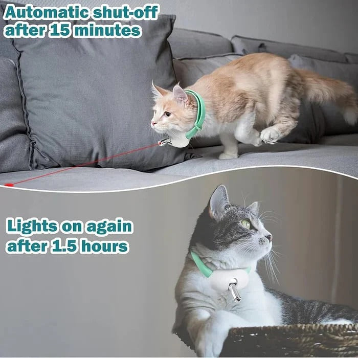PawLuxe™ - Interactive Laser Toy Collar for Cats