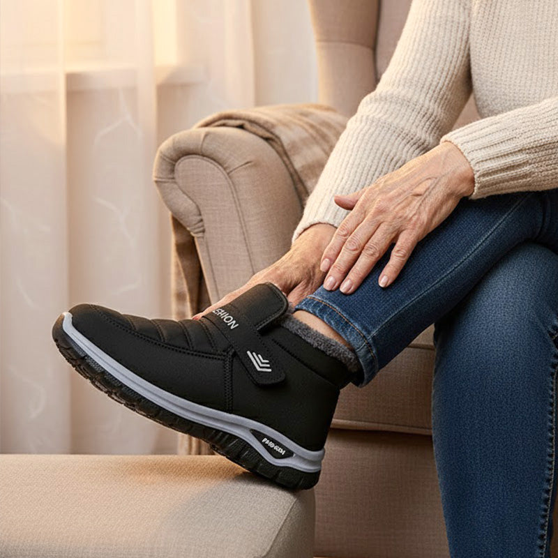 Cozy Waterproof Slip-On Winter Walking Shoes