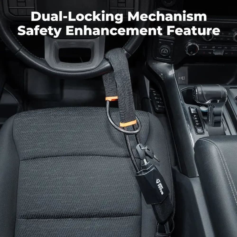 SecureGuard™ - Heavy-Duty Steering Wheel Lock for Car Security