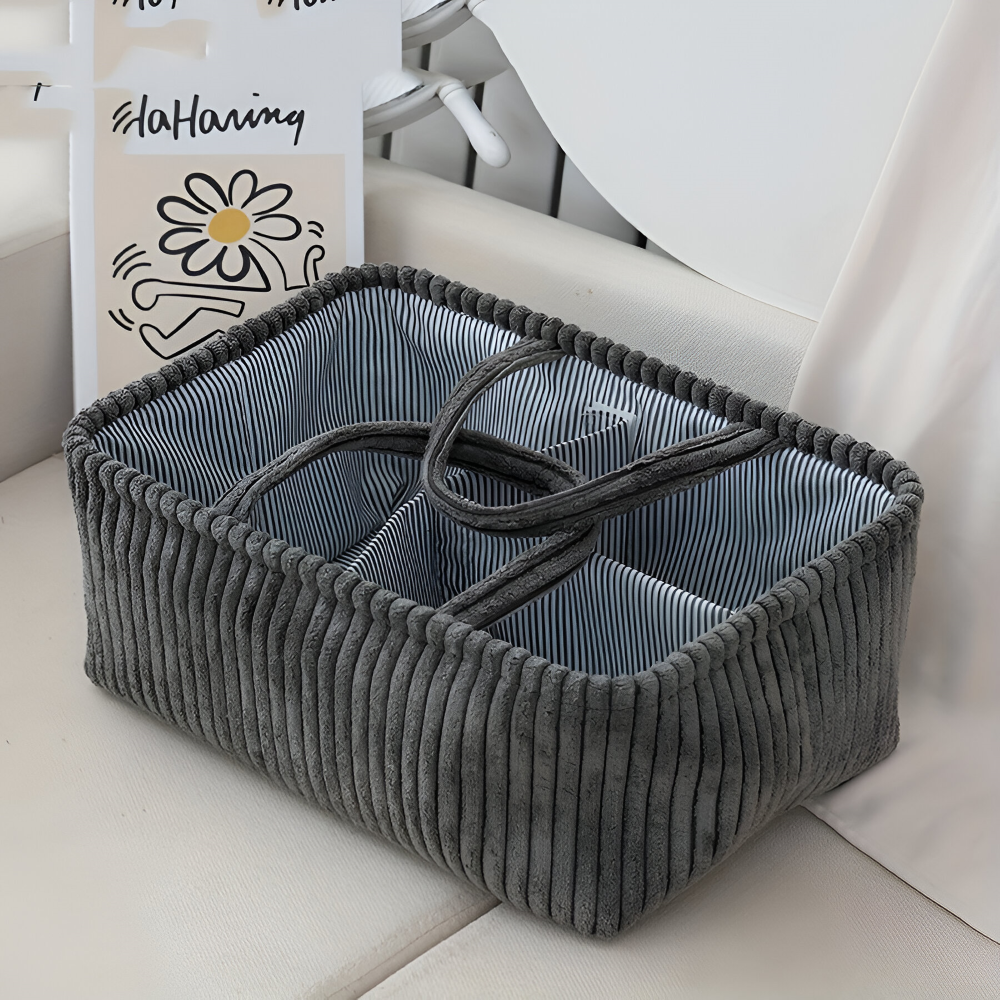 StorEase™ - Polyester Compartment Storage Basket