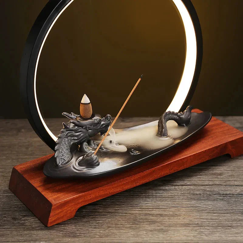 Ceramic Dragon Incense Holder for Relaxing Aromatherapy