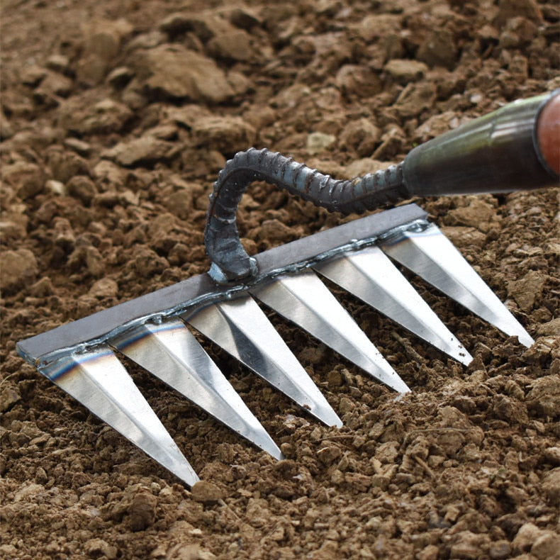 IronRake™ - Heavy-Duty Garden Weeding Rake