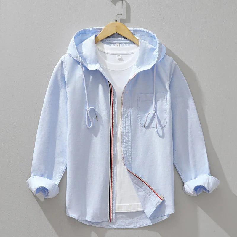 Casual Linen Hoodie for Lightweight Comfort