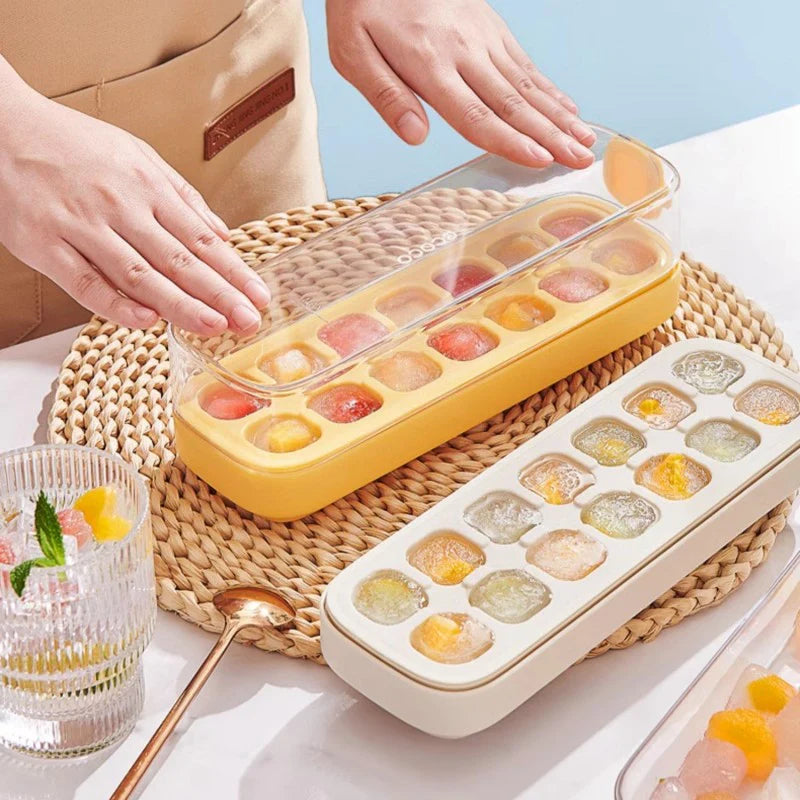 Flexible Silicone Ice Cube Trays for Easy Home Ice Making