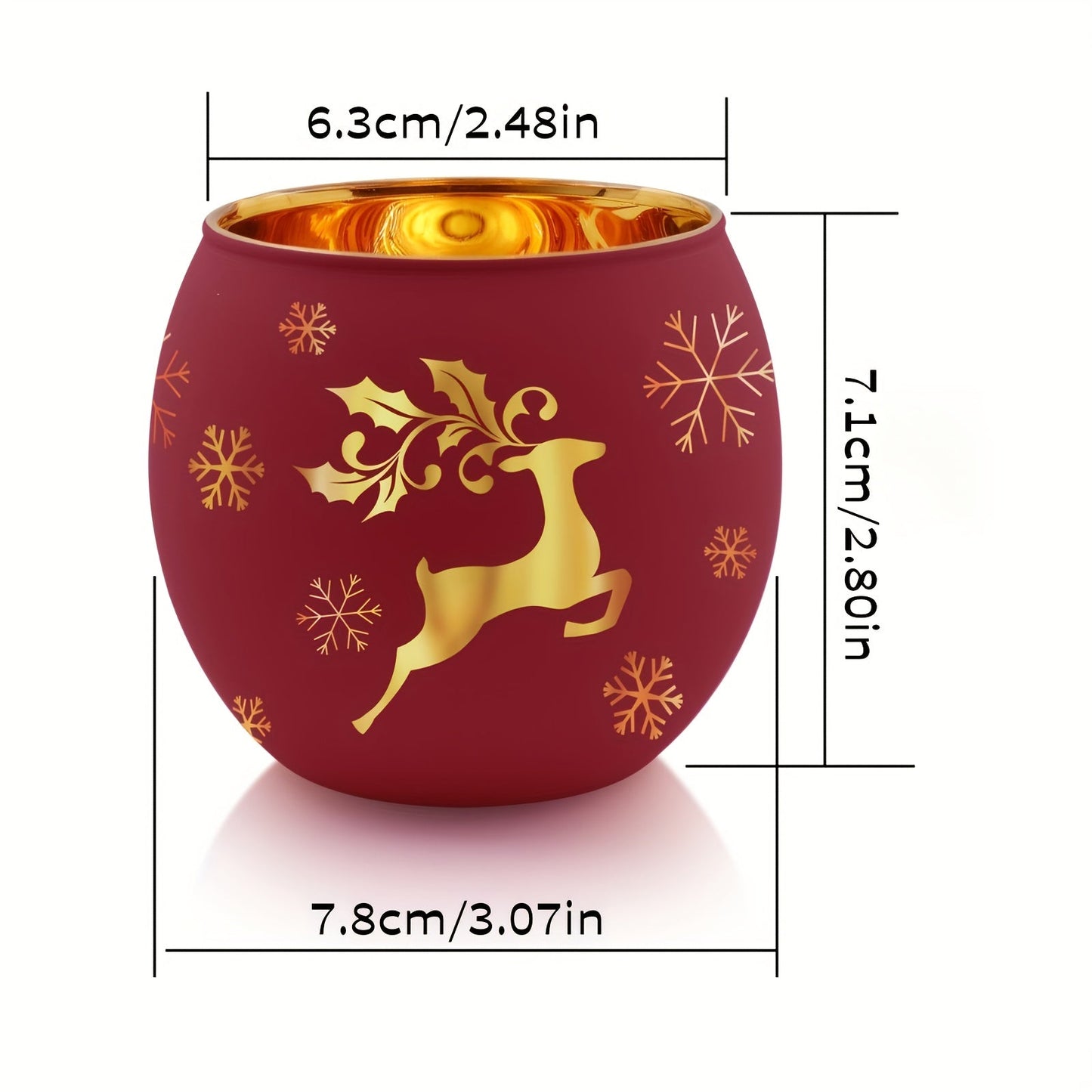 GlowHaven™ - Festive Christmas Candle Holder Set of 6