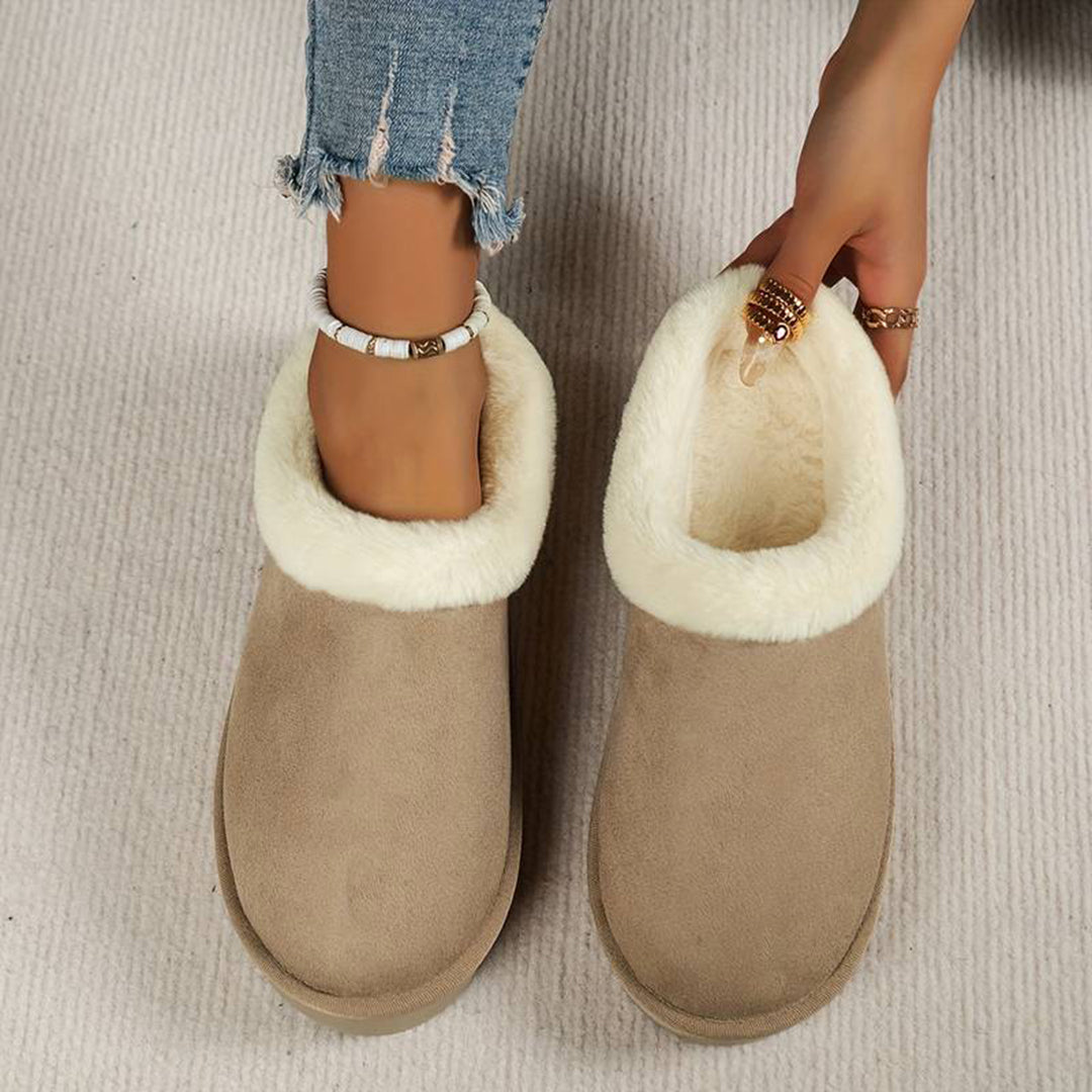 Cozy Fleece-Lined Slip-On Women's Slippers