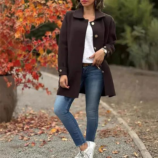 Women's Mid-Length Loose Fit Jacket