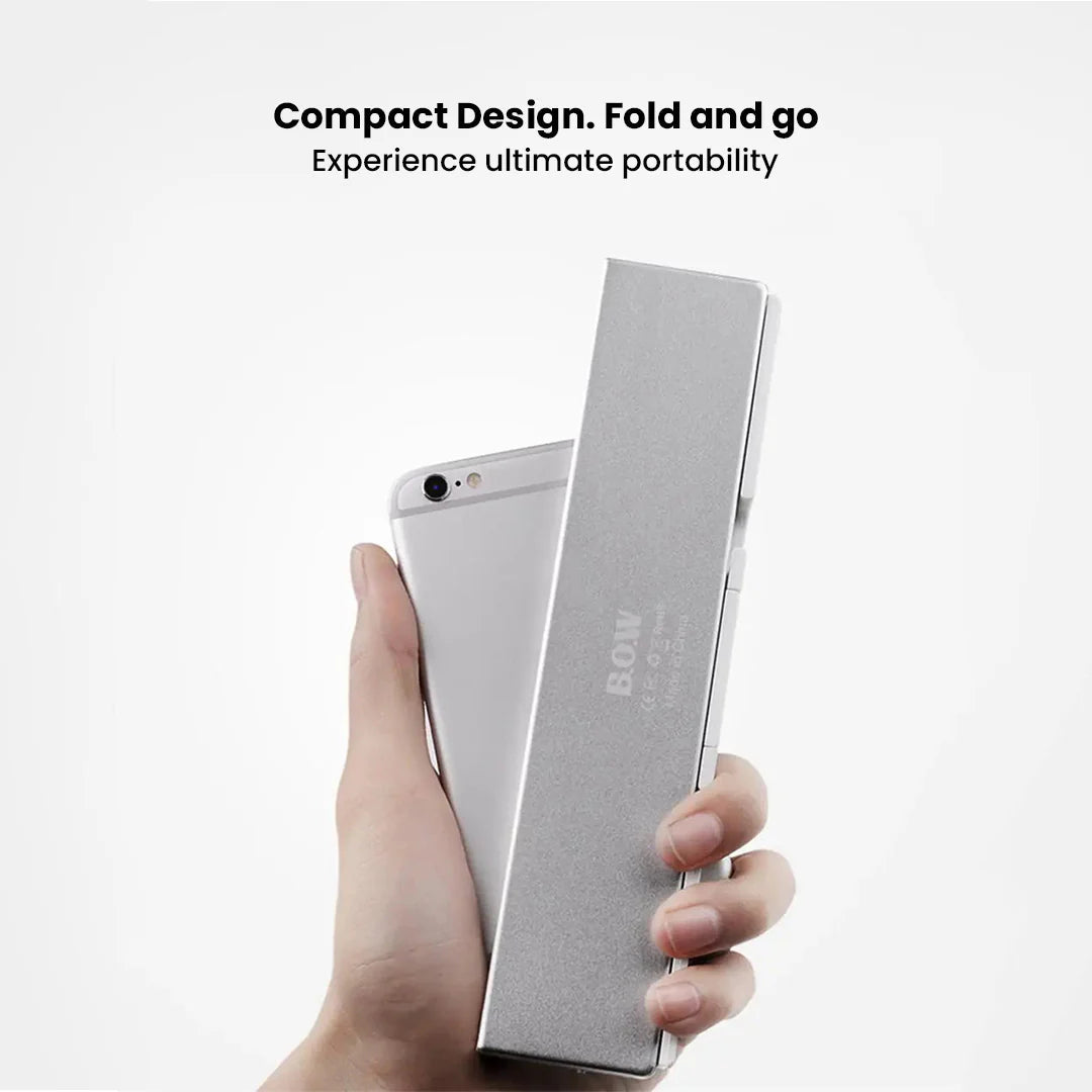 TechEase™ - Portable Foldable Bluetooth Keyboard with Stand