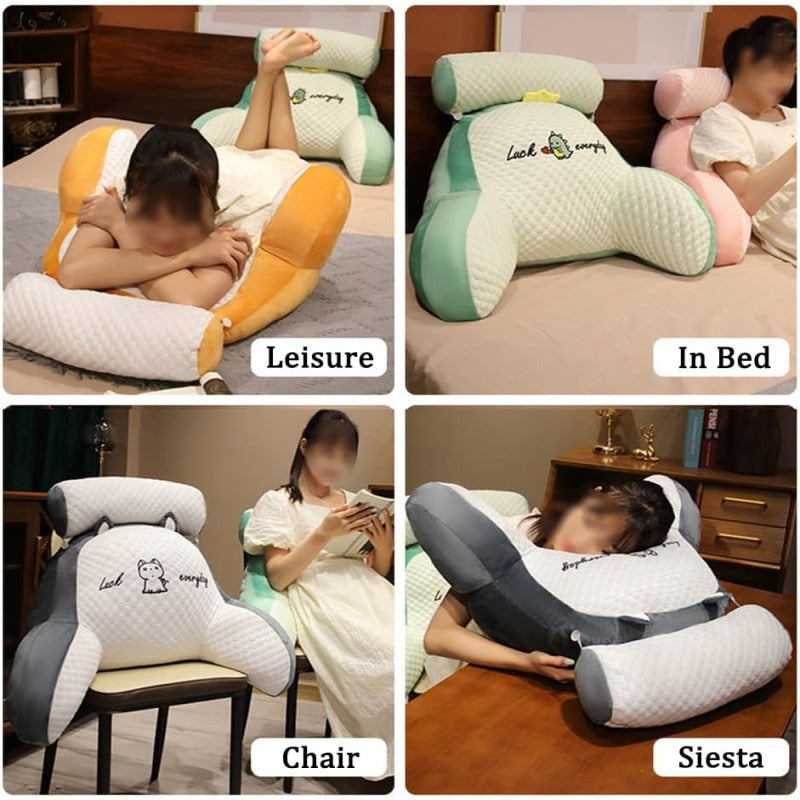 SupportHugger™ - Contoured Lumbar Pillow for Sofa & Bed Comfort
