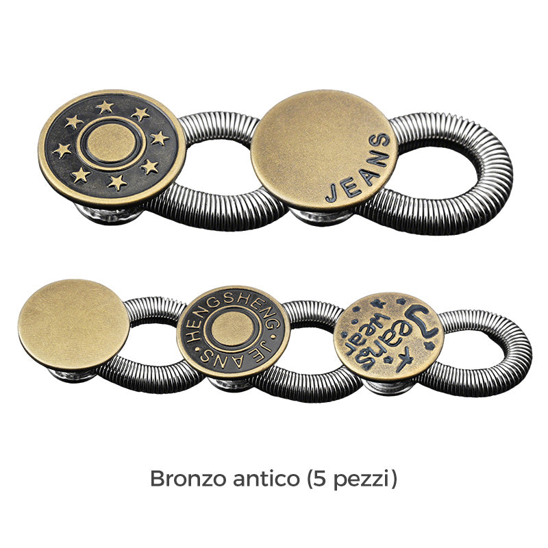 SpringLatch™ - Metal Button Extension for Jeans