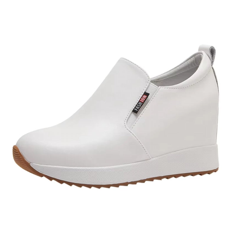 Chic Genuine Leather Ankle Boots with Block Heel