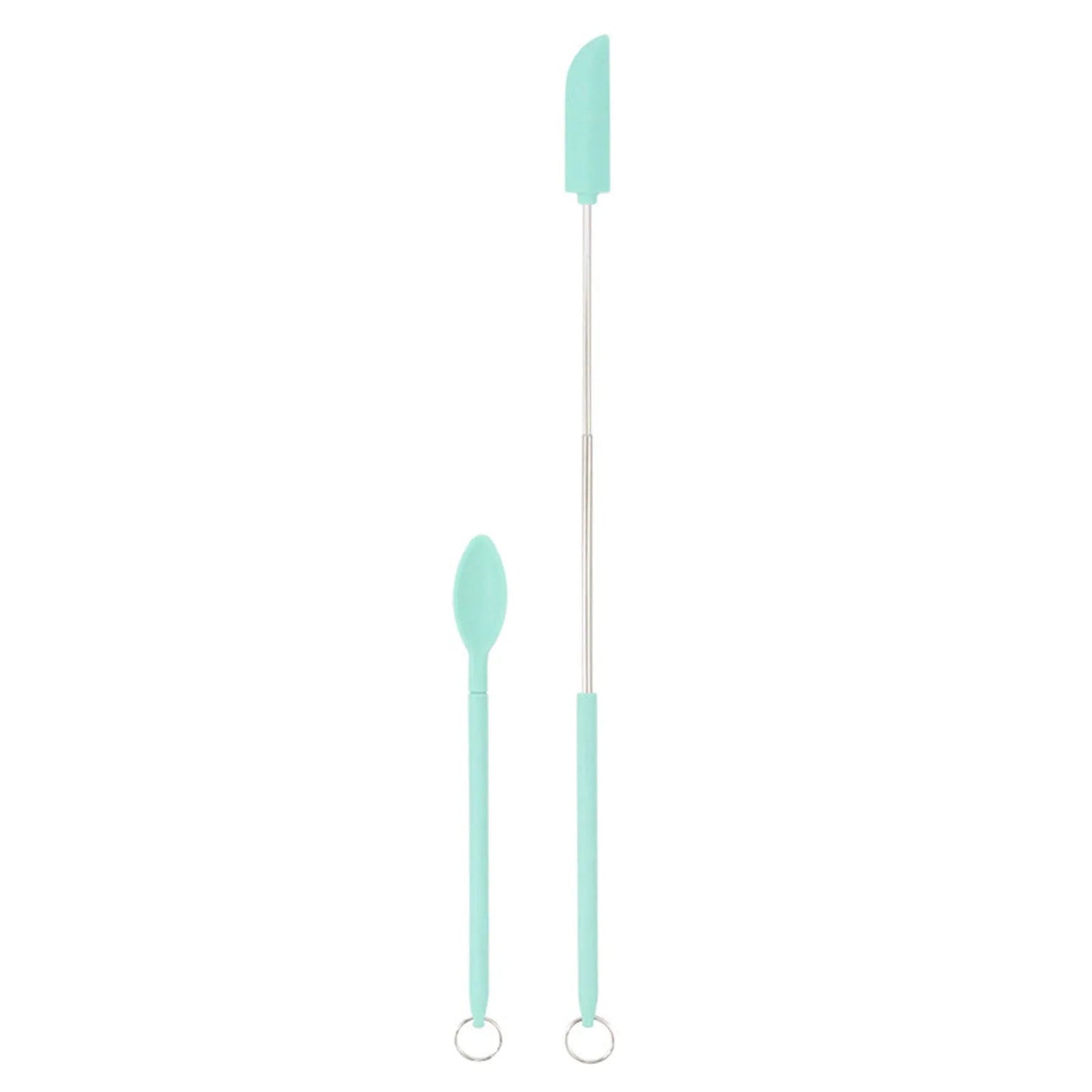 Set of Mini Silicone Jar Spatulas for Baking and Cooking