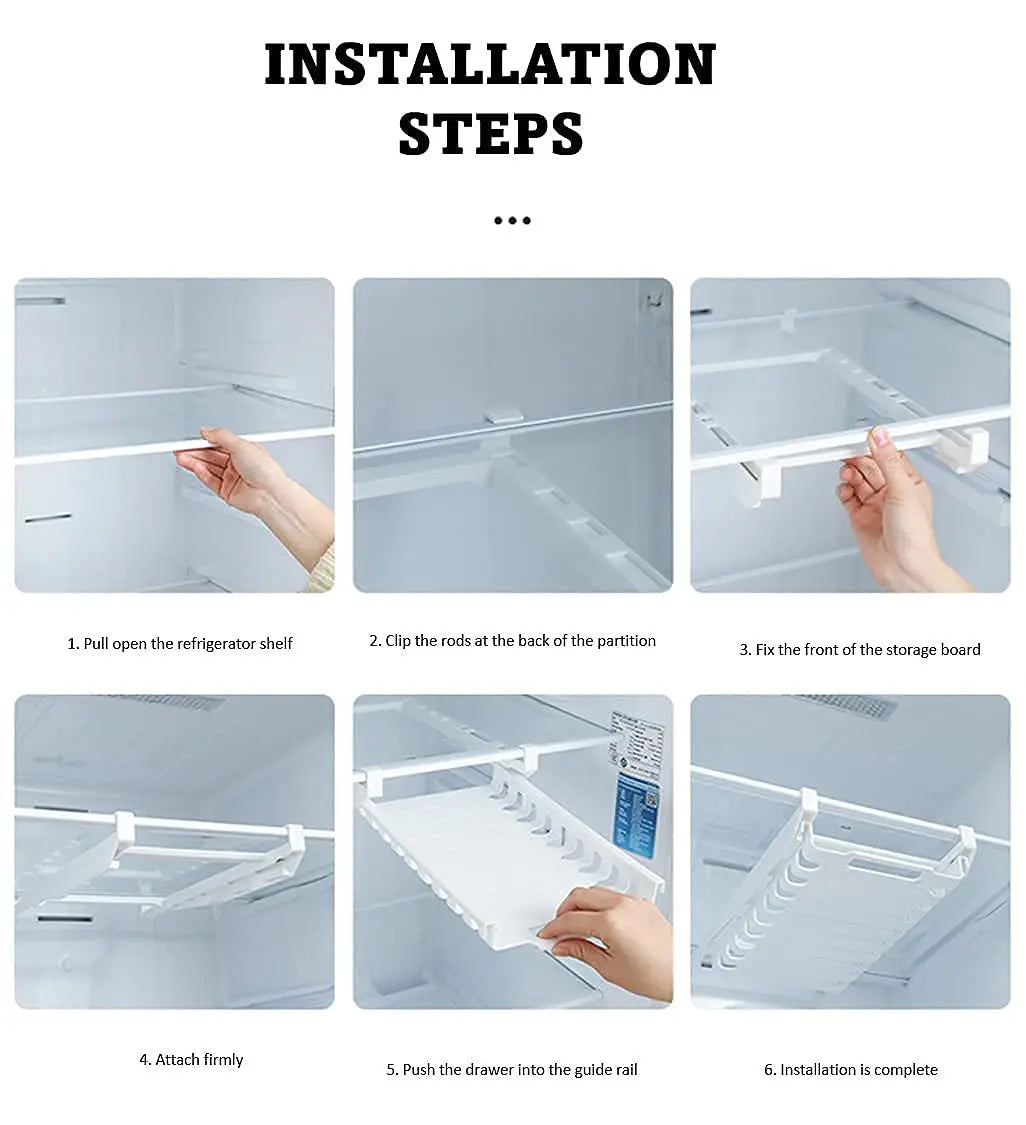 FreshRack™ - Adjustable Refrigerator Storage Organizer