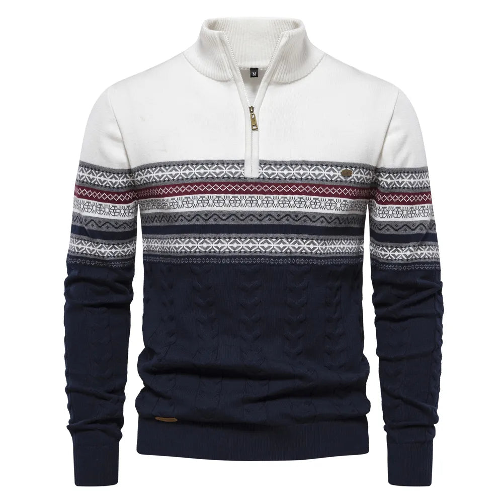 Retro Chic Knit Sweater for Men