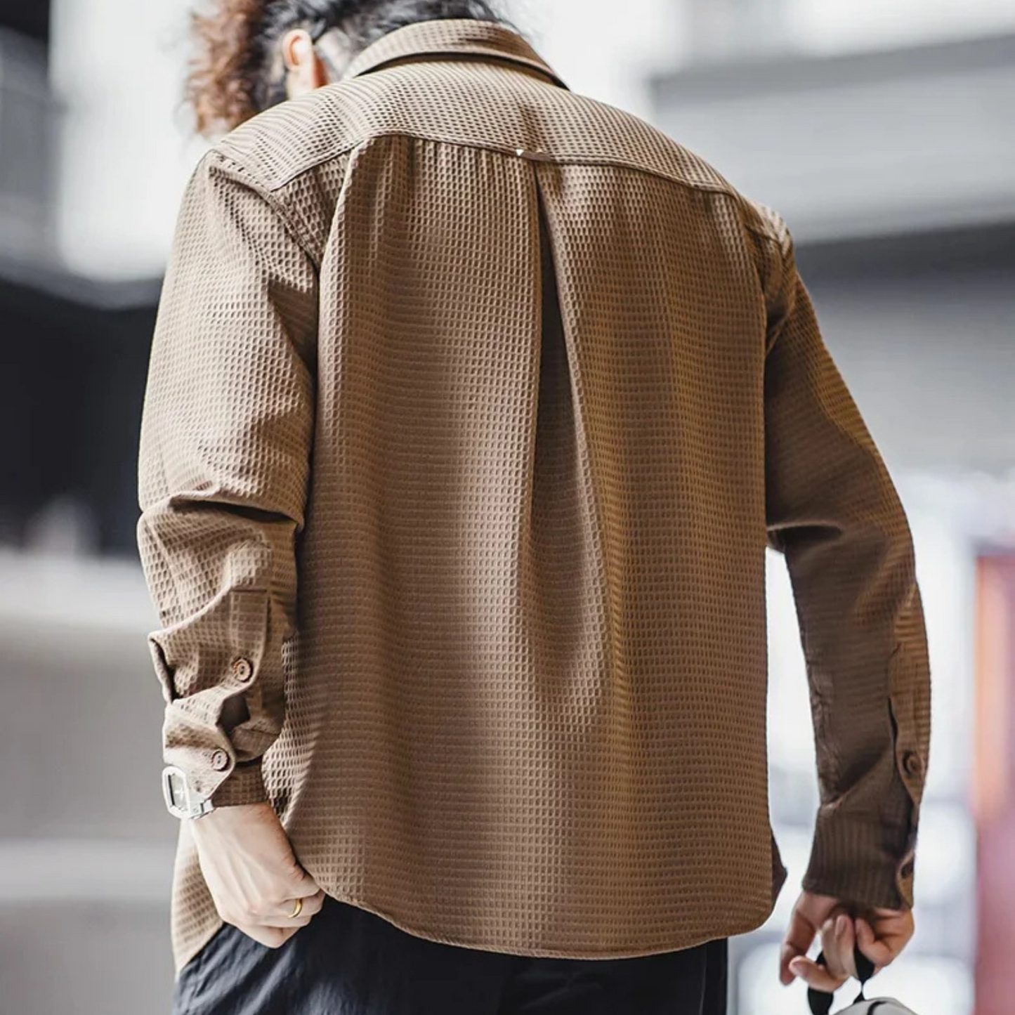 Timeless Stand Collar Shirt for Effortless Style