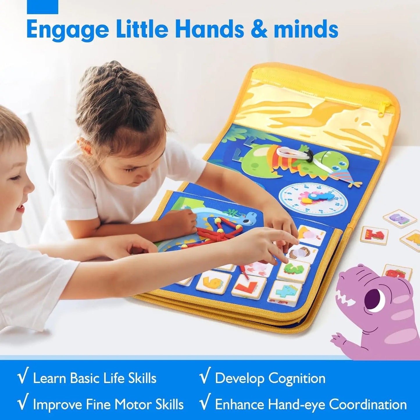 PlayPath™ - Montessori Toddler Busy Board Backpack