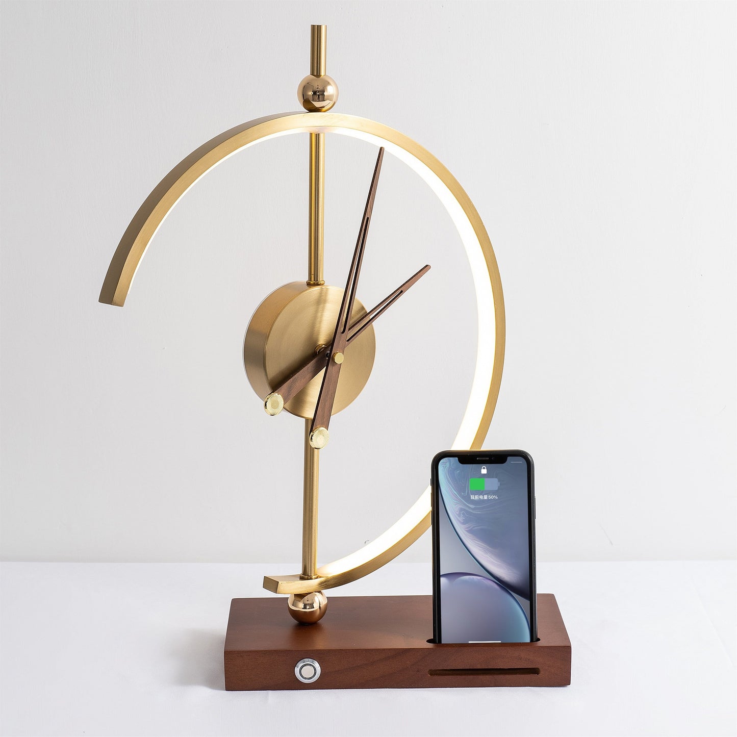 GlowCharge - Clear Desk, Bright Light, Wireless Phone Charging Made Easy
