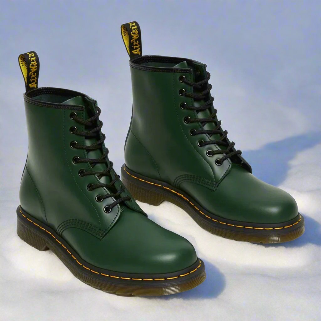 Classic Elegant Lace-Up Leather Boots