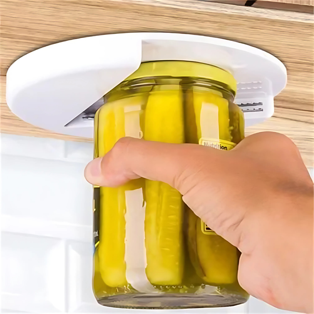 Ergonomic One-Hand Glass Lid Opener Tool