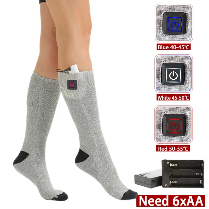 ThermaStep™ - USB Rechargeable Electric Heated Socks for Outdoors