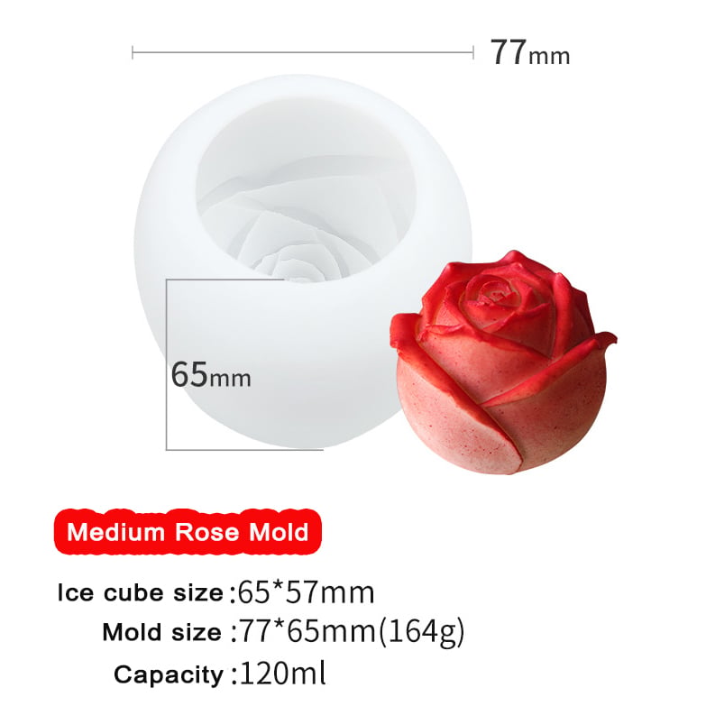 FrostBloom™ - Rose-Shaped Ice Cube Mold
