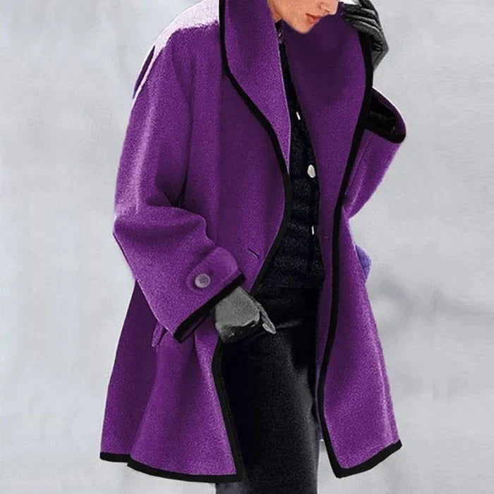 Classic Wool Blend Coat for Fall and Winter