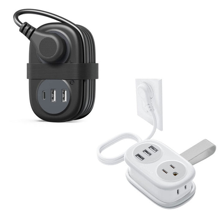 GlobeTrekker™ - Travel Power Strip with USB & Ventilated Design