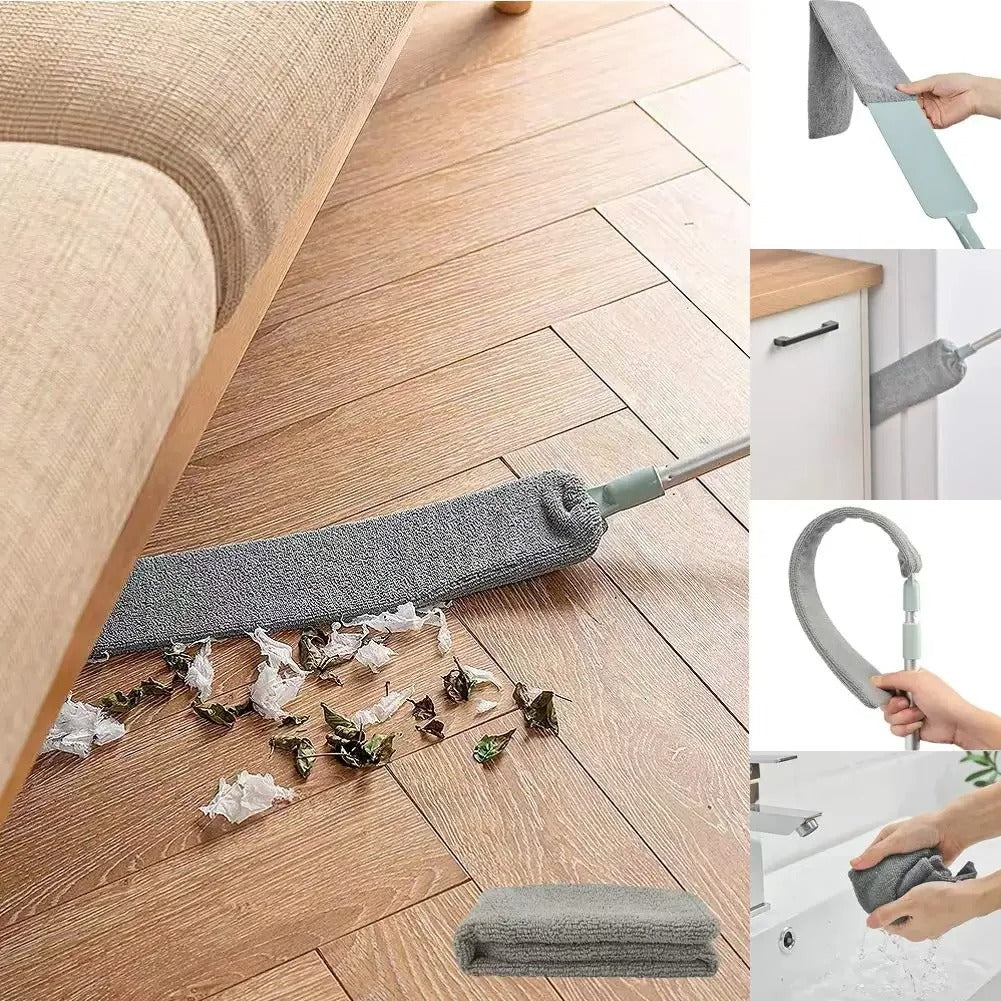 CleanEase™ - Retractable Microfiber Duster for Hard-to-Reach Spaces