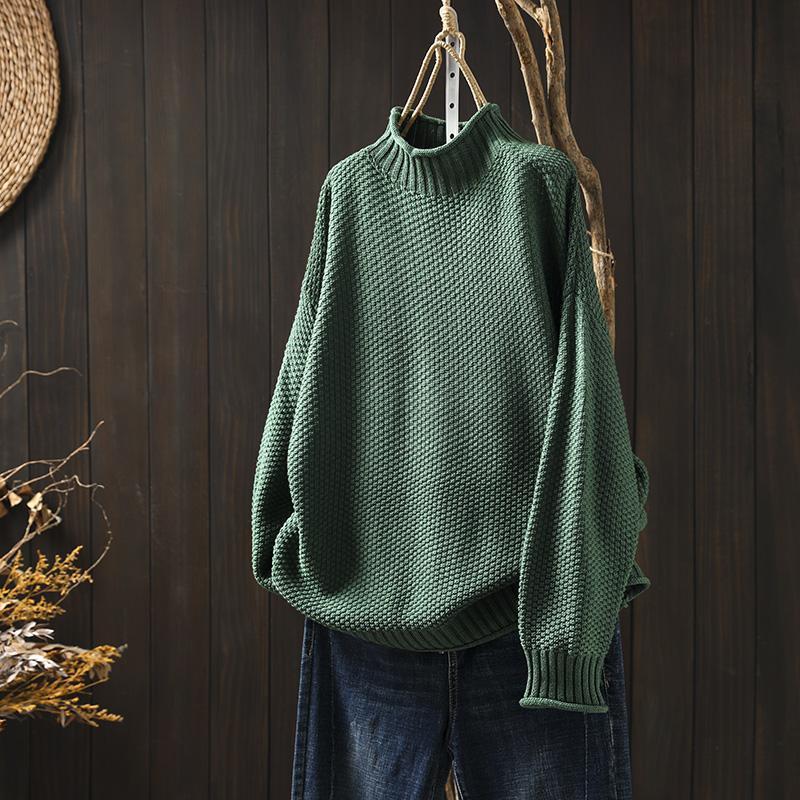 Cozy Waffle Knit Sweater for Layered Looks