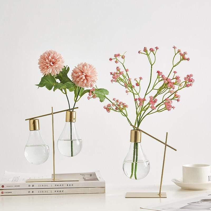 Modern Glass Bulb Vase for Home Decor
