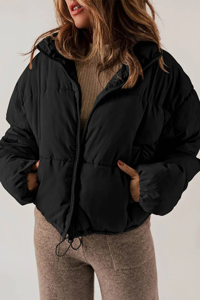 Cozy Insulated Zipper Jacket for Winter Warmth