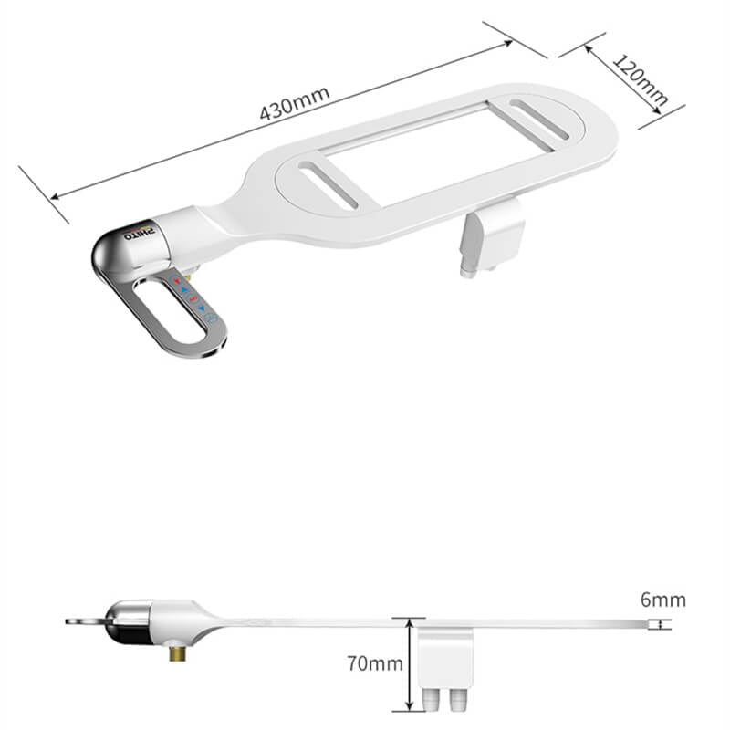 AquaFlow™ - Smart Toilet Flusher with Temperature Control