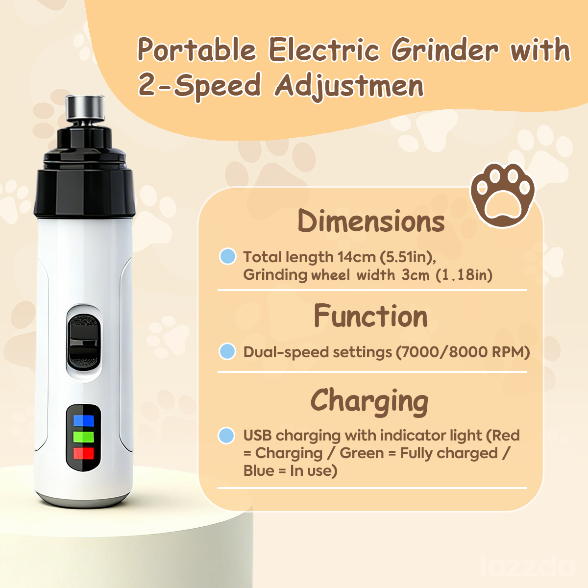 PawSoothe - Quiet Nail Trimmer for Calm, Stress-Free Pet Grooming