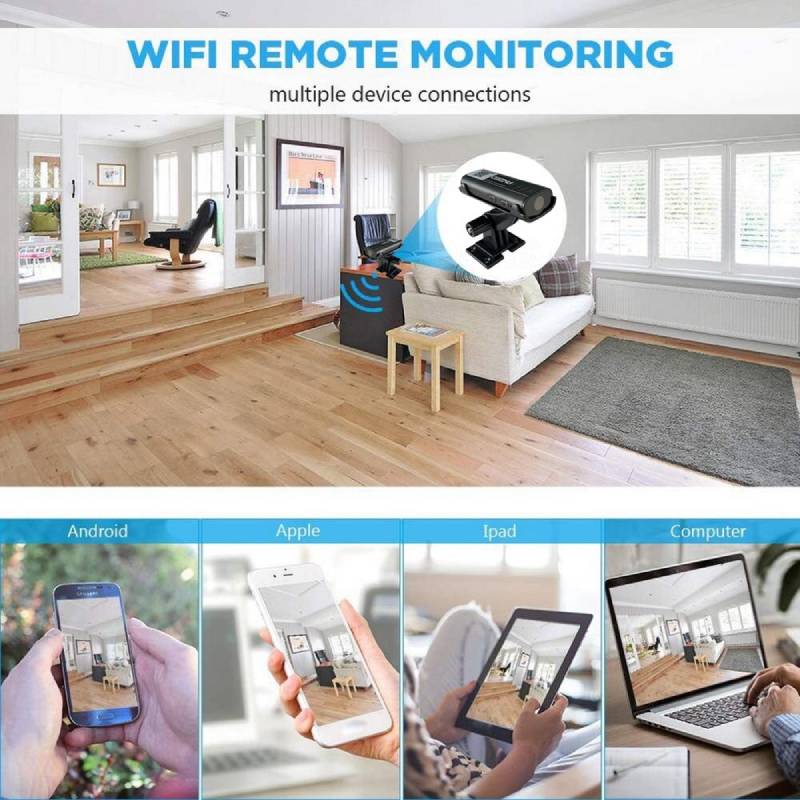 SafeView™ - Compact Motion Sensor Security Camera with Remote Access