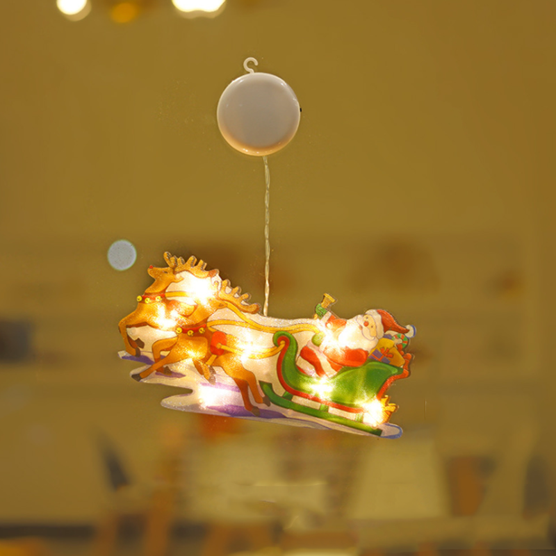 1+1 FREE | Festive Christmas Window Hanging Lights for Holiday Decor