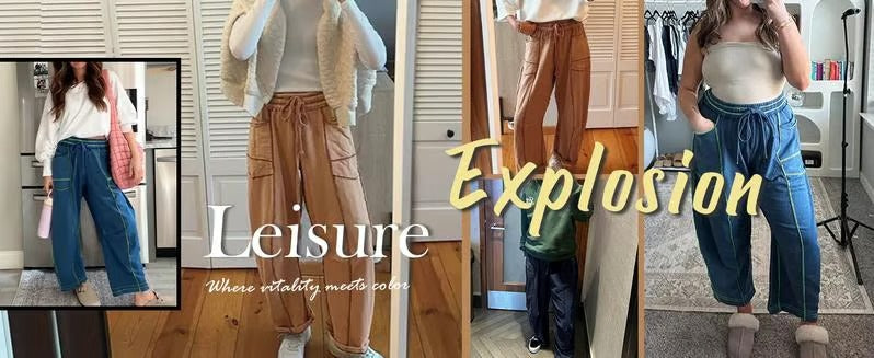 Cozy Wide Leg Lounge Sweatpants with Pockets