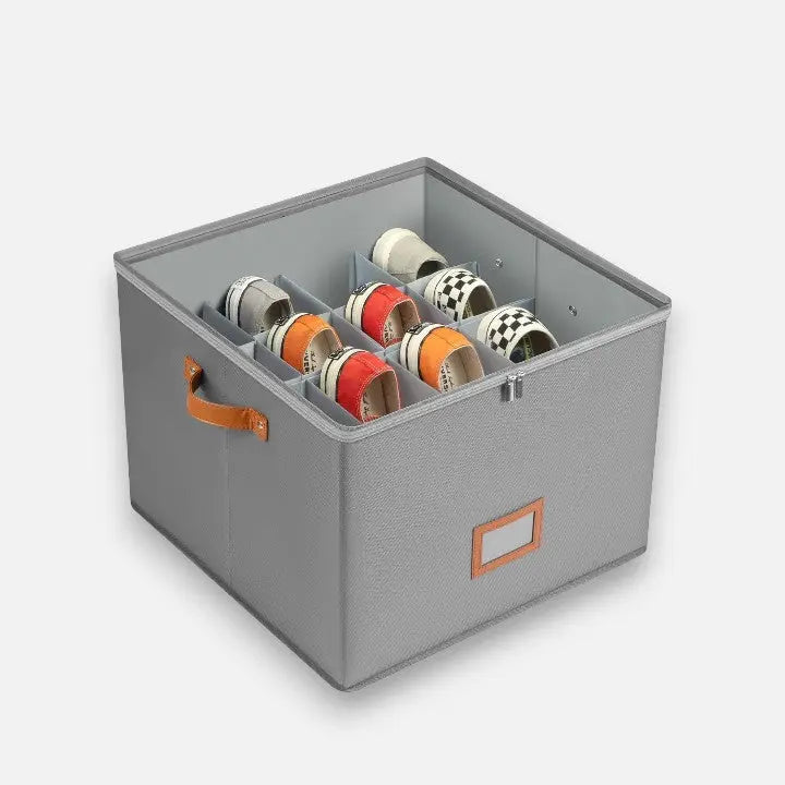 Organize Elegantly™ - Compartmented Storage Box for Scarves & Accessories