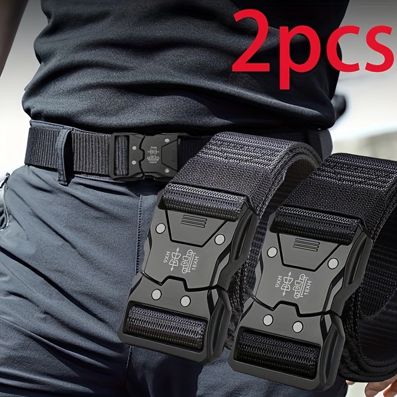 Durable Unisex Tactical Nylon Belt for Outdoor and Everyday Wear
