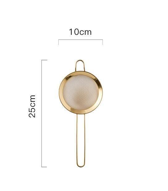 Stainless Steel Fine Mesh Kitchen Strainer for Cooking and Baking