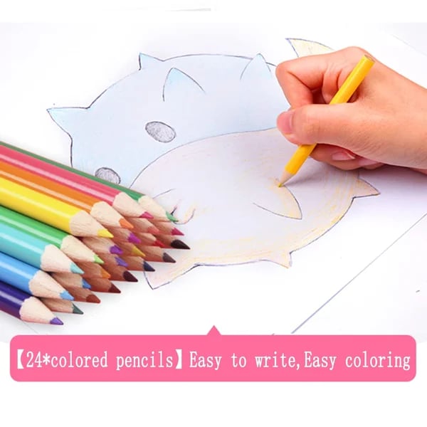 CreativeJoy™ - 6-in-1 Art Set with Painting Tools & Vibrant Colors