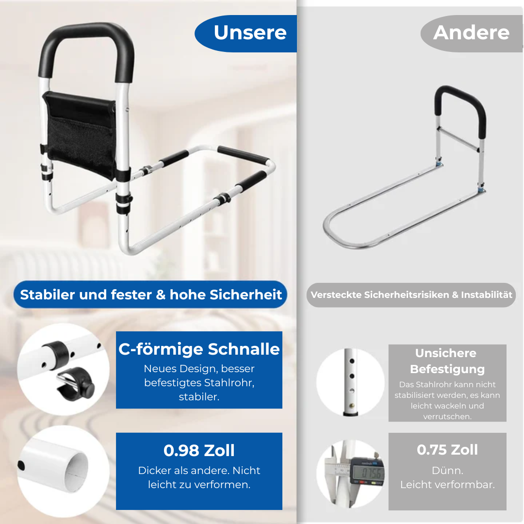 BedClip™ - Height Adjustable Bed Handle with Storage Bag