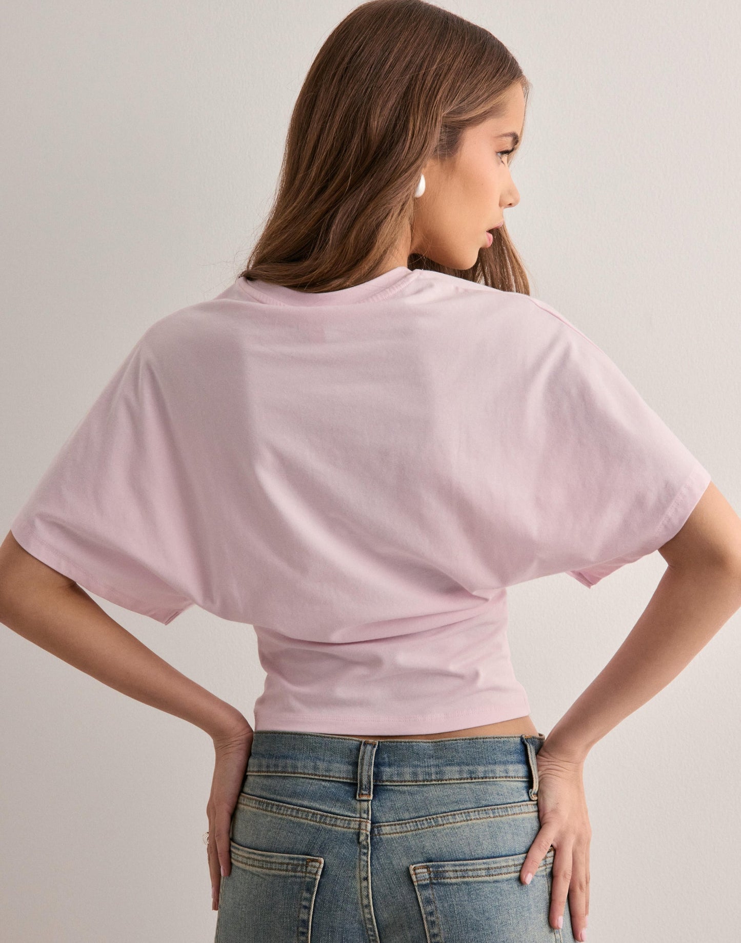 Relaxed Wide Sleeve Cotton T-Shirt