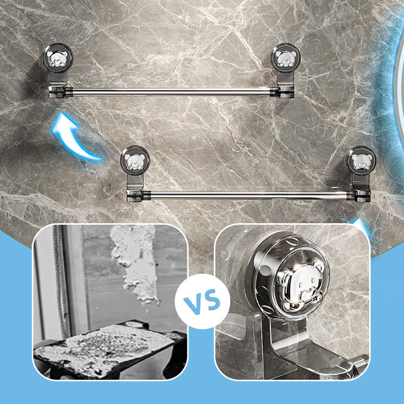 Adjustable Suction Cup Towel Holder for Kitchen and Bathroom
