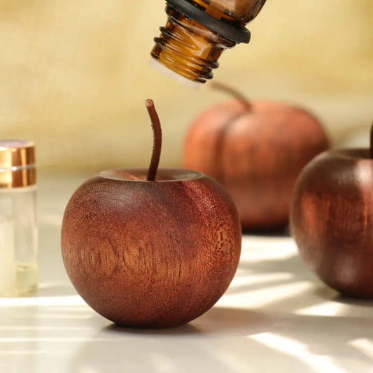 AromaApple™ - Handcrafted Wooden Essential Oil Diffuser Set