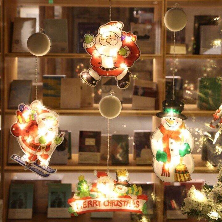 1+1 FREE | Festive Christmas Window Hanging Lights for Holiday Decor