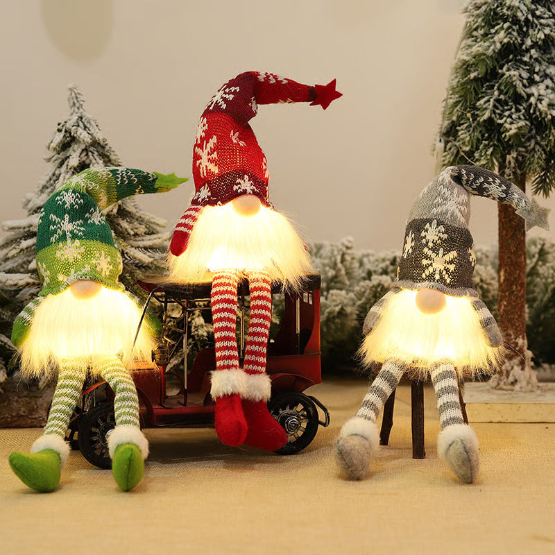 CozyNest™ - Nordic LED Christmas Gnome Figurine Decor