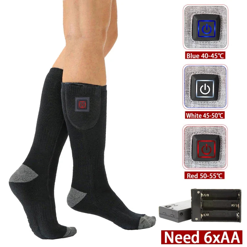 ThermaStep™ - USB Rechargeable Electric Heated Socks for Outdoors