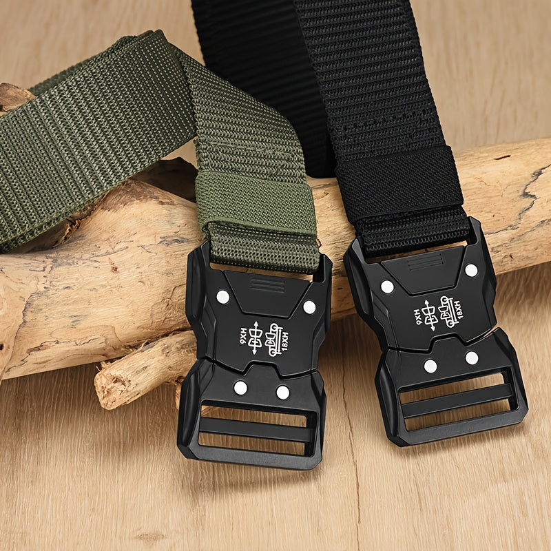 Durable Unisex Tactical Nylon Belt for Outdoor and Everyday Wear
