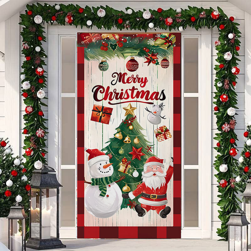 LusailStore™ - Festive Christmas Door Sticker Decor